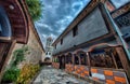 Church yard in old town Plovdiv